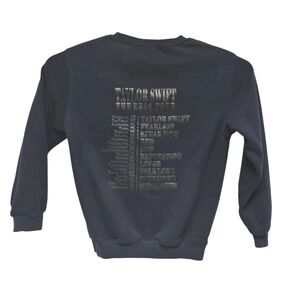 Taylor Swift The Eras Tour Sweatshirt Pullover Long Sleeve Navy Adult M